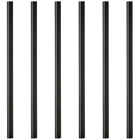 Lyngby Glas Black Glass Straws - 6 pcs
