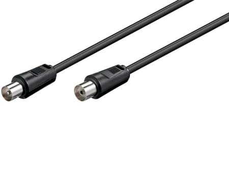 Goobay Black Antenna Cable - 1 5 metres
