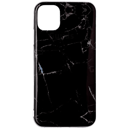 BasicPlus iPhone 12 Mini Cover - Black Marble