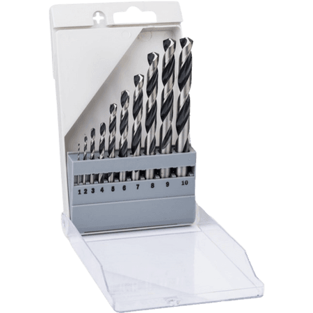 Bosch Pro Metal drill bit set HSS-R 1-10mm 10 pcs