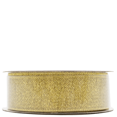 Decoris Gold Decorative Ribbon with Glitter