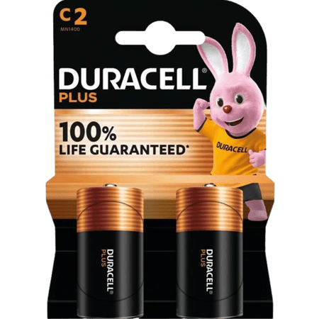 Duracell Plus Battery MN1400 C – 2 Pcs