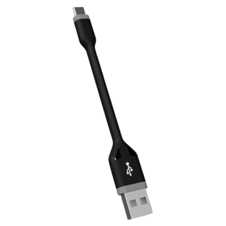 KSIX USB-A to USB-C Black 10cm