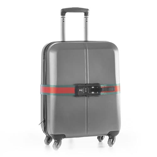 Luggage strap with weight & lock