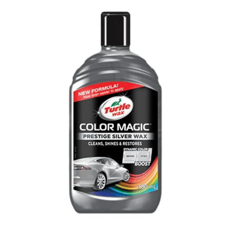 Turtle Wax Color Magic Coloured Car Wax Silver