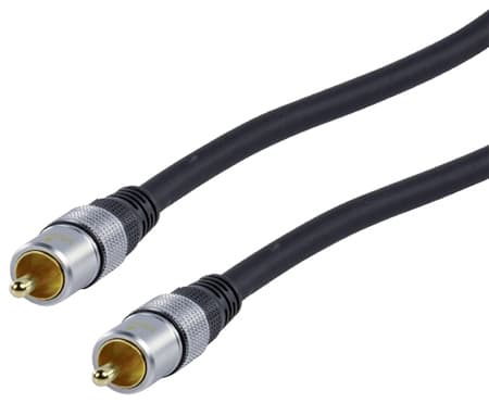 HQ digitale audiokabel 1 5 meter - donkergrijs