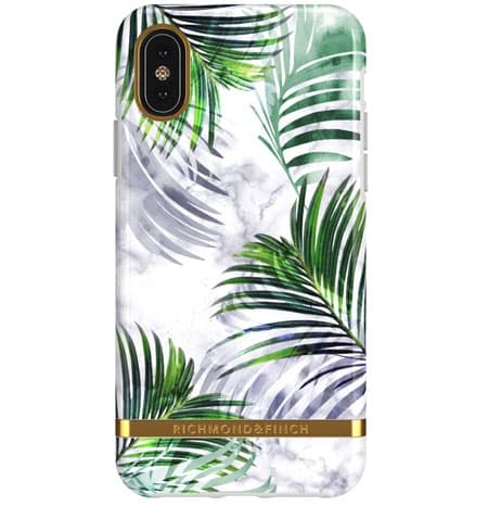 Richmond & Finch Wit Marmer Tropics Behuizing - iPhone X/XS