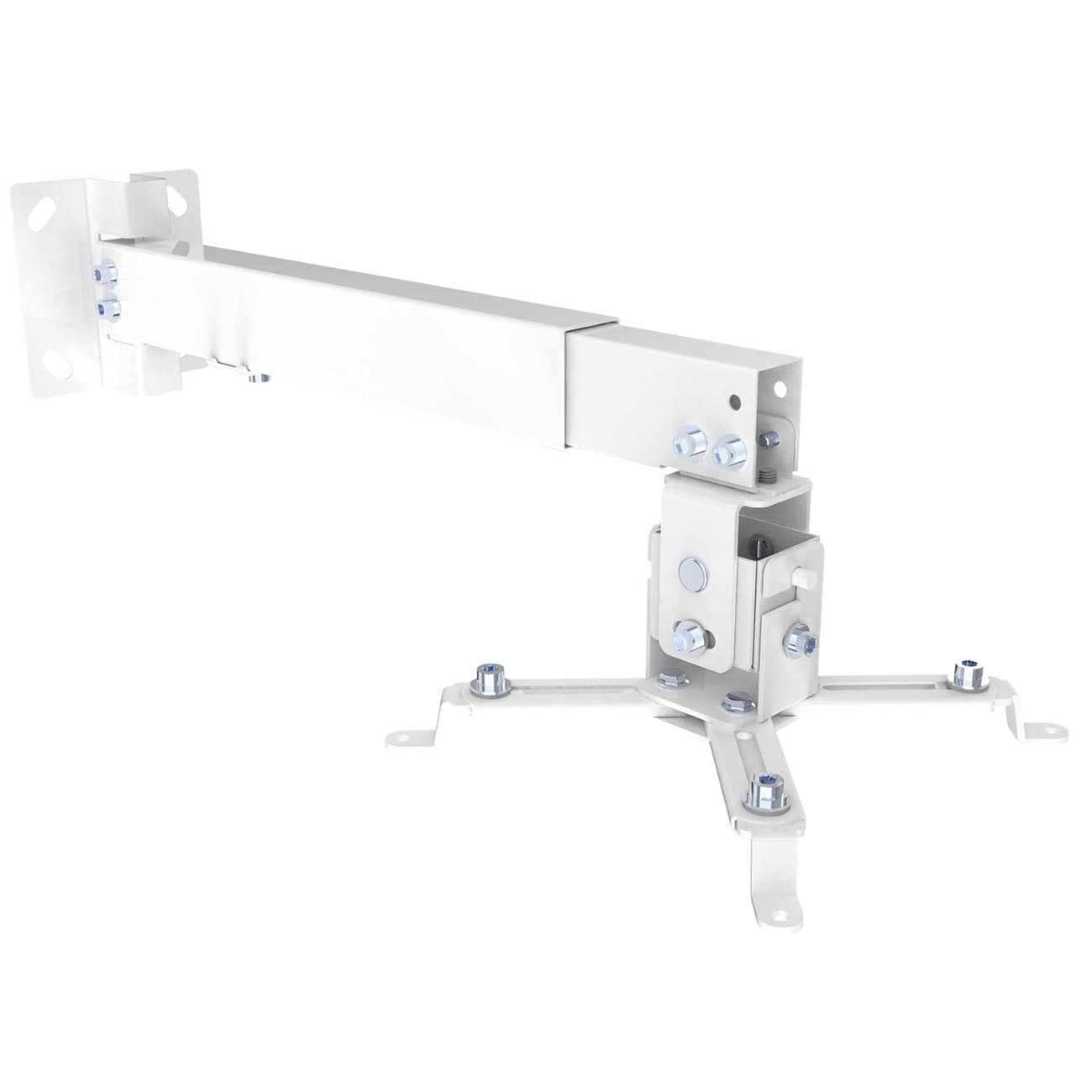 Schwaiger Beamer-Wandhalterung Höhe 430-650mm Max.20KG Weiß