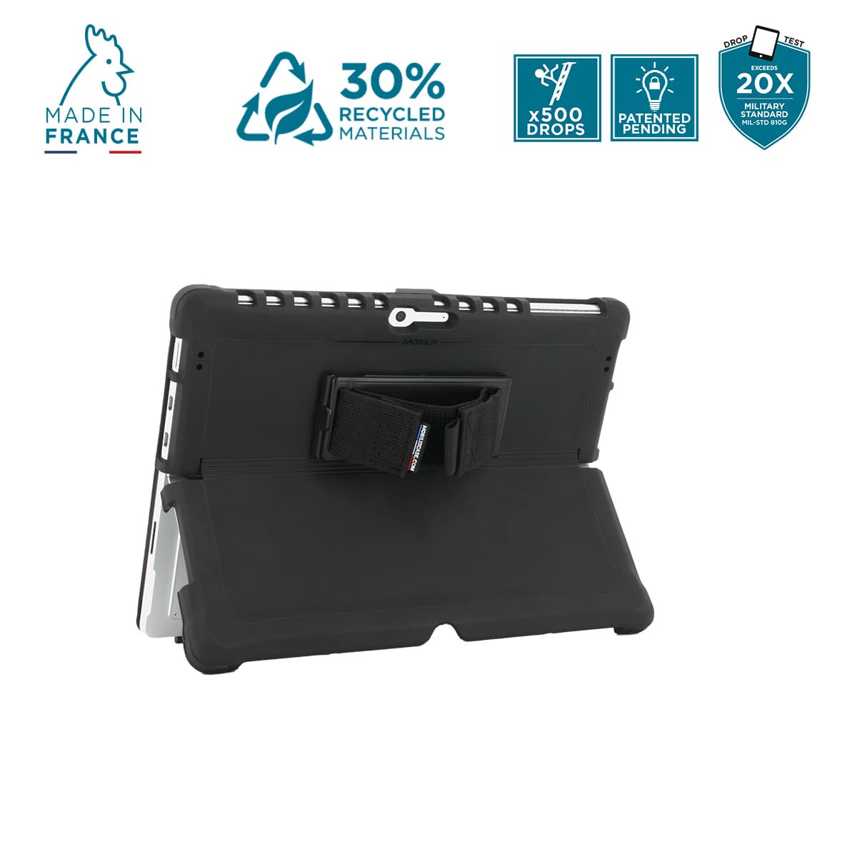 Mobilis PROTECH Case 360 handstr.+kickstand SurfacePro8/9/10