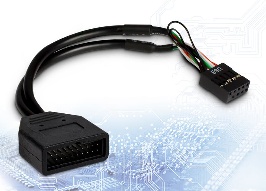 Inter-Tech Adapter USB USB 3.0 auf USB 2.0 9Pin