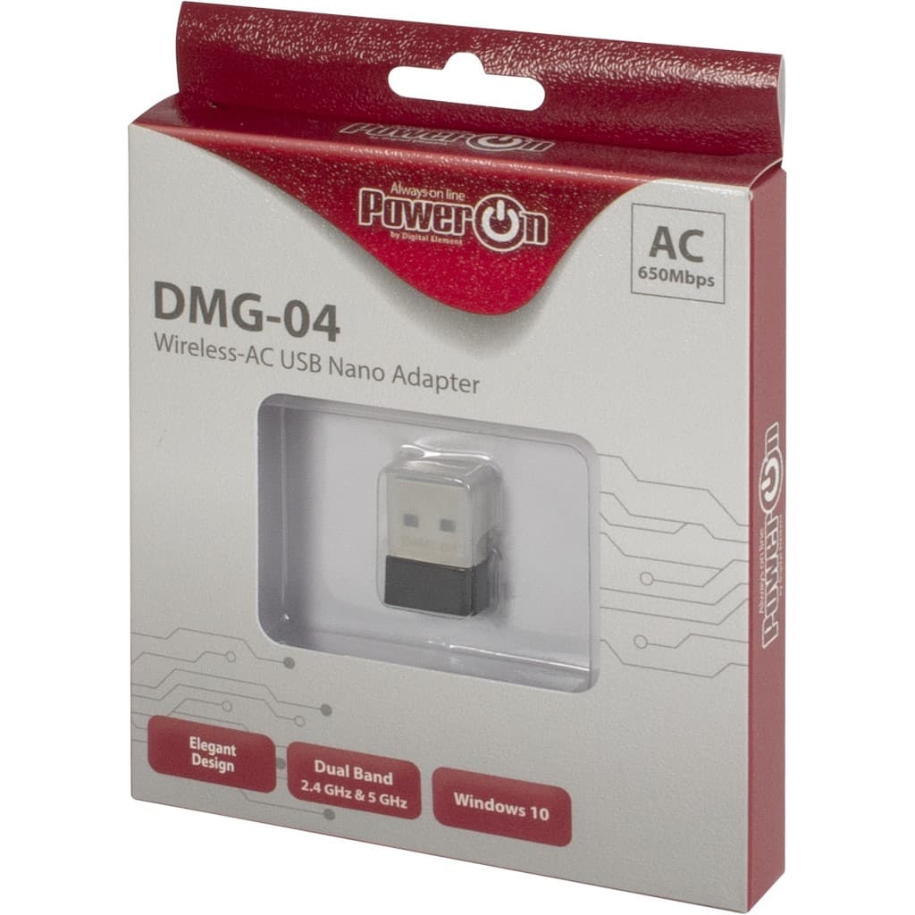 Inter-Tech Wi-Fi 5 USB Nano Adapter DMG-04   Stick   650Mbps