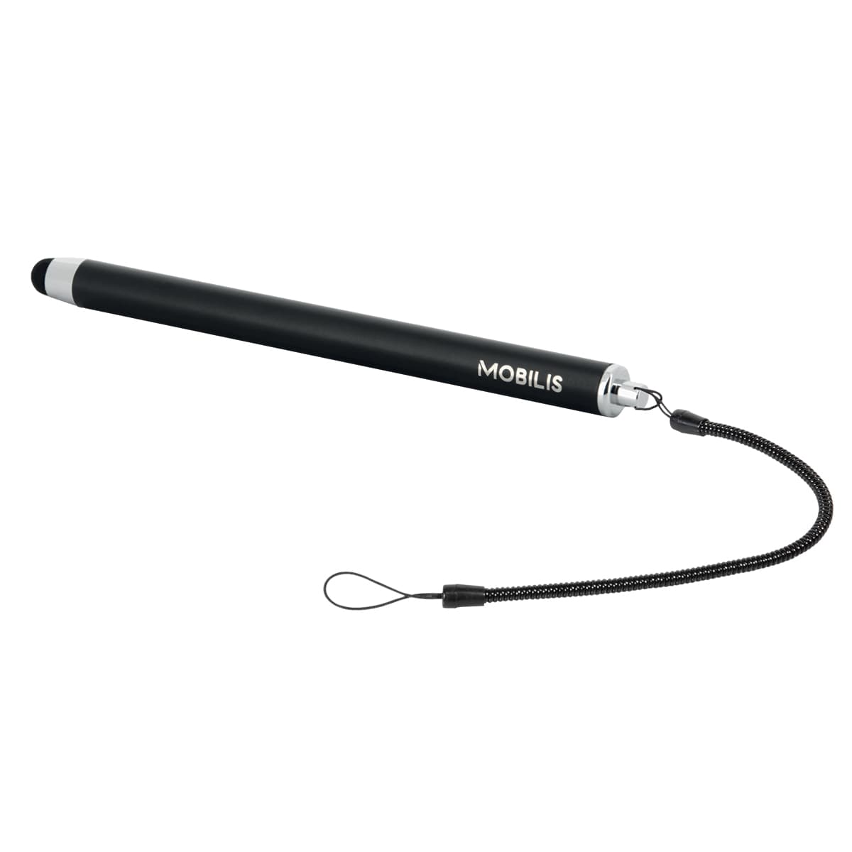 Mobilis Pack of 10 Bl. capac. stylus Matte Bl. + spiral cord