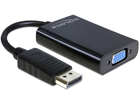 DELOCK Displayport Adapter DP -> D-Sub15 St/Bu +Audio