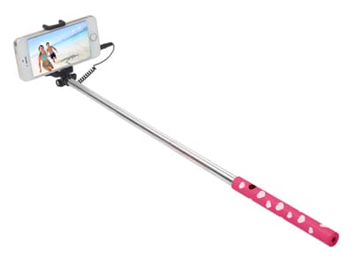 Ultron Selfie-Stick Hot Shot pink white heart