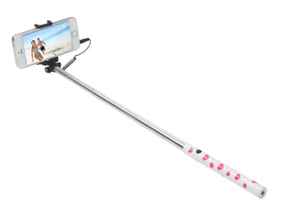 Ultron Selfie-Stick Hot Shot white pink heart