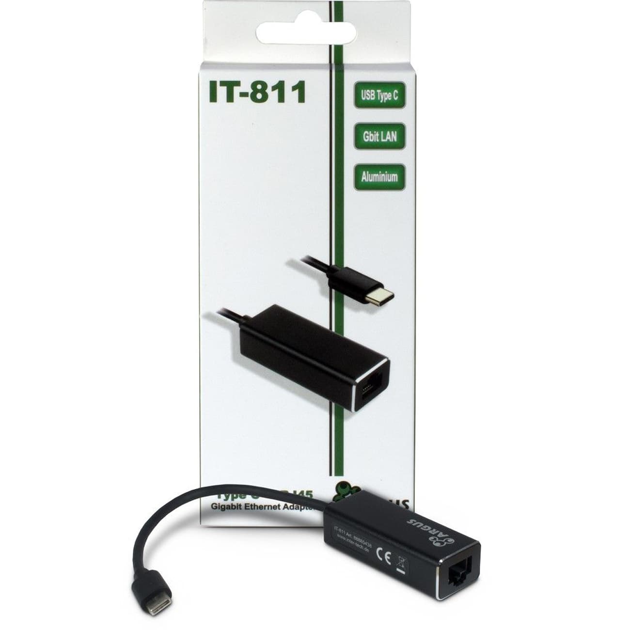 Inter-Tech LAN-Adapter Argus IT-811   USB-C Gigabit Ethernet