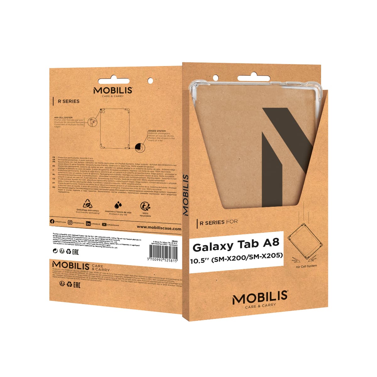 Mobilis R Series Galaxy Tab A8 10.5'' (SM-X200/205)-Transp.