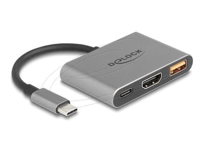 DELOCK USB Type-C Adapter zu HDMI 4K 30 Hz mit USB Typ-A