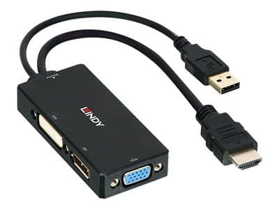 LINDY HDMI an DP/DVI/VGA Konverter