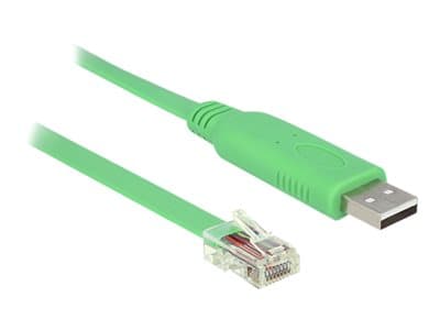 DELOCK USB-Adapter USB/A -> RS232 RJ45 St/St