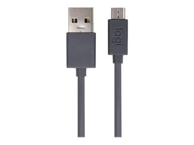 LOGI USB-A to micro chrg. cable GRPH