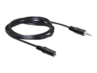 DELOCK Klinkekabel 3,5mm -> 3,5mm St/Bu 3.00m schwarz