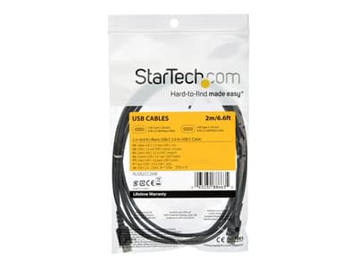 STARTECH 2m USB C Kabel - Schwarz