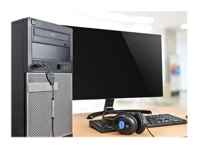MANHATTAN Headset-Adapterkabel mit Aux Y-Audiosplitter 15cm