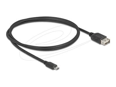 DELOCK USB 2.0 Kab USB Typ Micro-B St zu USB Typ-A Bu 1 m