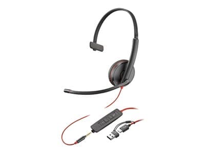 HP Poly BW 3215 USB-C HS +USB-C/A Bulk