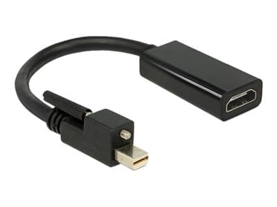 DELOCK Displayport Adapter mini DP -> HDMI St/Bu 4K +Schr