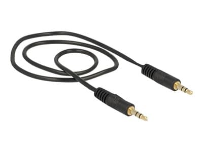 DELOCK Klinkekabel 3,5mm -> 3,5mm St/St 0.50m  schwarz