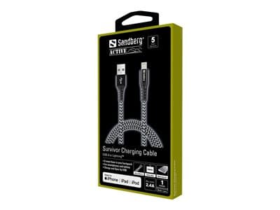 SANDBERG Survivor Lightning Cable 1M