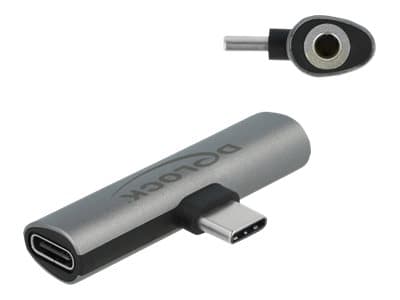 DELOCK Audio Adapter USB Typ-C > Klinkenbuchse und USB Typ-C