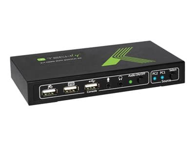 TECHLY USB HDMI KVM Switch 2X1 4K2K