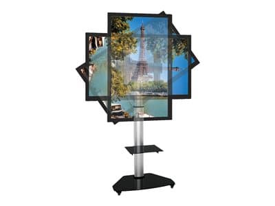 TECHLY TV Trolley silber fuer LCD 37-70