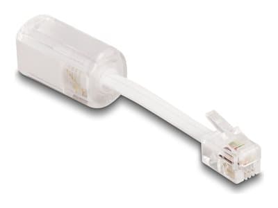 DELOCK Telefonkabel-Verdrehschutz Adapter RJ10 St zu RJ10