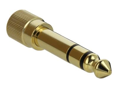 DELOCK Adapter 6,5mm Klinkenst.>3,5mm Klinkenbu.3pin 2 Stück