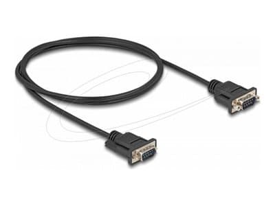DELOCK Seriell Kabel RS-232 D-Sub9 St zu St m. St-Gehäuse 1m