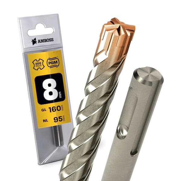 1x Bohrer SDS Plus Schaft - Ø:8 mm - GL: 160 mm
