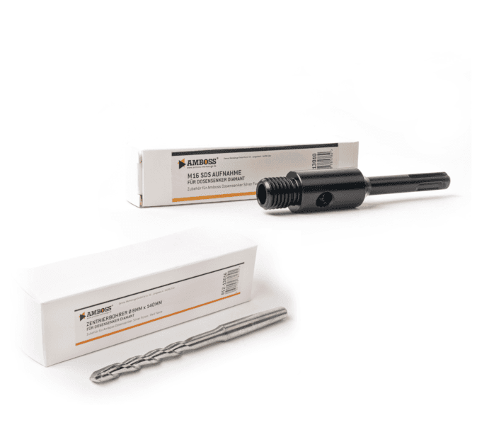 Set SDS Plus Aufnahme + Bohrer für Amboss Dosensenker