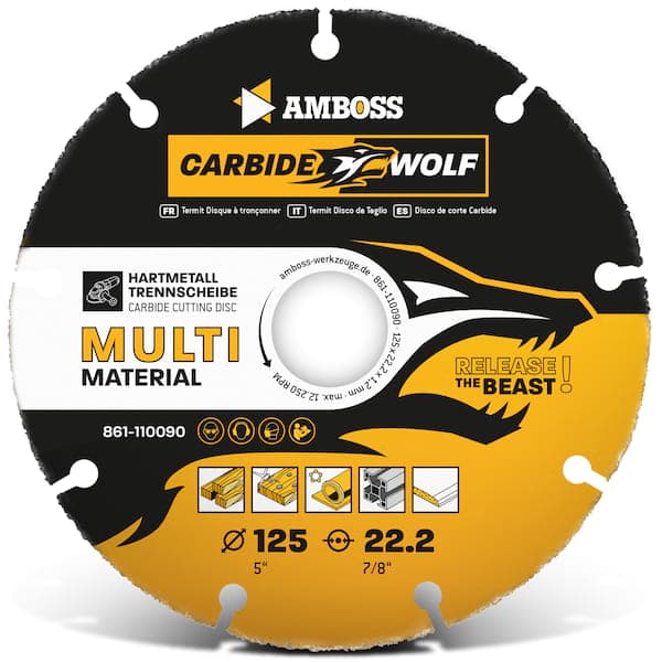 Amboss Carbide Wolf HM Trennscheibe - 125 x 1.2 x 22.2