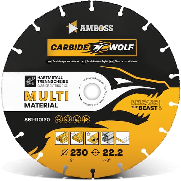 Amboss Carbide Wolf HM Trennscheibe - 230 x 1.8 x 22.2