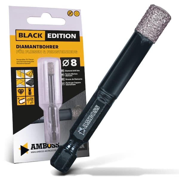 Amboss Black Edition Diamant Bohrer 8 mm