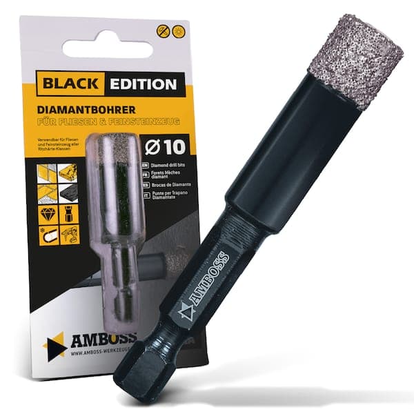 Amboss Black Edition Diamant Bohrer 10 mm