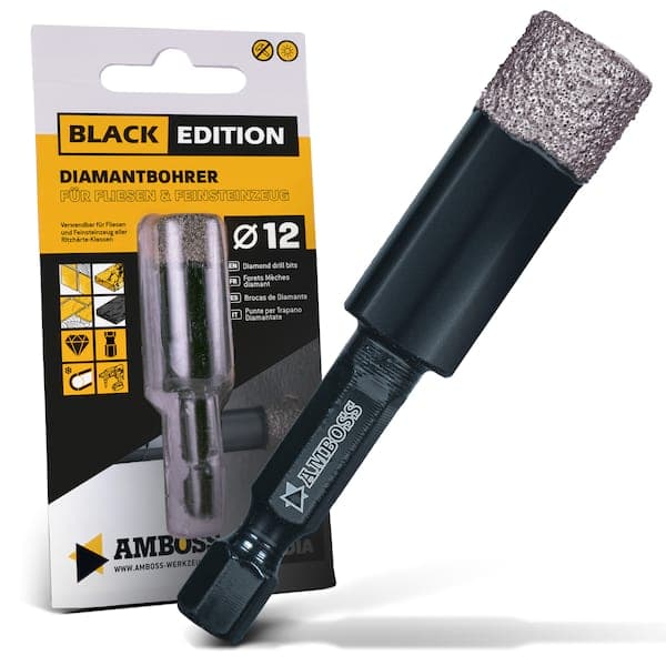 Amboss Black Edition Diamant Bohrer 12 mm