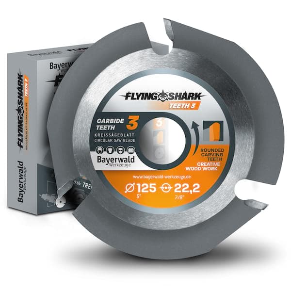 Bayerwald Flying Shark - Hartmetall Frässcheibe - Ø 125 x 22,23 mm Z3