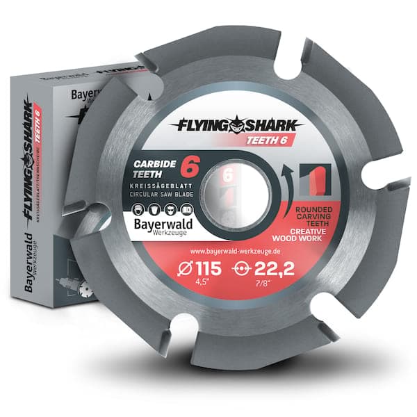Bayerwald Flying Shark - Hartmetall Frässcheibe - Ø 115 x 22,23 mm Z6