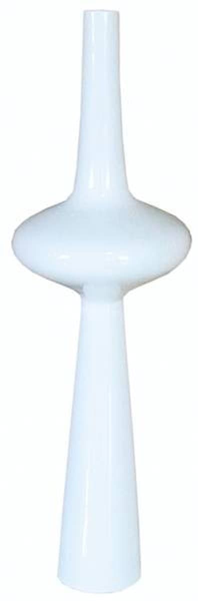 Designer Blumenvase weiss Klavierlack, wunderschöne Deko-Vase (H 90cm x B 27cm x T 27cm) - sehr edle und moderne Vase