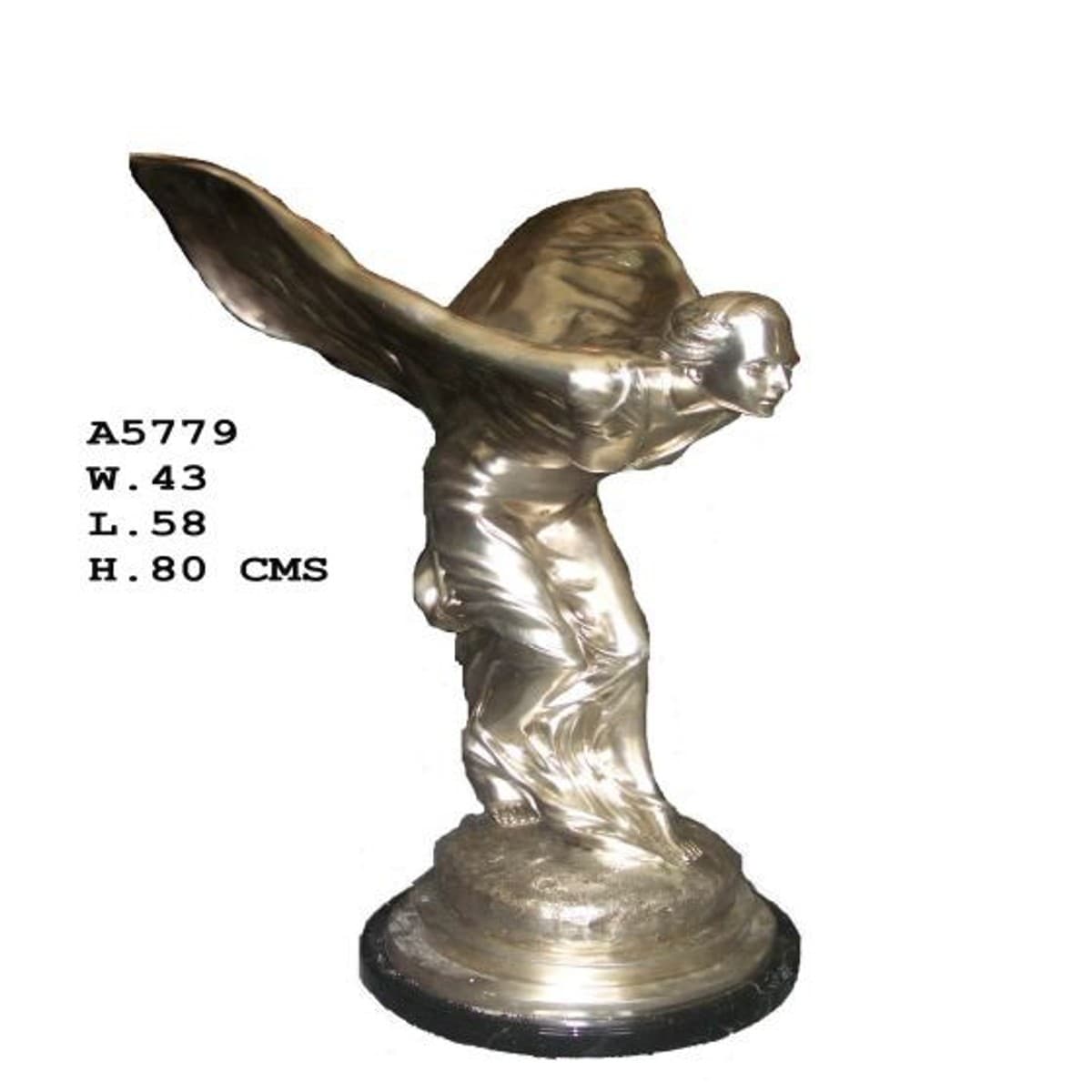 Casa Padrino Luxus Bronzefigur Lady with Wings - Bronze Figur Büste - Frau mit Flügeln